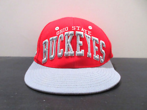 Ohio State Buckeyes Hat Cap Snap Back Red Gray OSU College Football Zephyr Mens