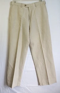 Perry Ellis Portfolio Mens Linen Pants Flat Front Size 33/32 - Picture 1 of 15