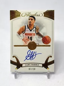 2019-20 Panini Flawless Autographs #FA-GHS GARY HARRIS GOLD Auto /10 - Picture 1 of 2