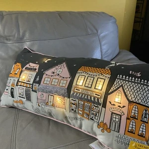 New Cynthia Rowley Spooky Halloween Light Up Throw Pillow - Picture 1 of 4