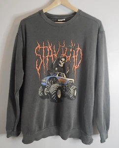 Billy Bones Club Jumper Size Large Grey Sweater Logo - Picture 1 of 7