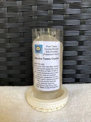 JUEGO DE DOS PIEZAS DESODORANTE NATURAL CRISTAL ROCA - DURA MÁS DE UN AÑO APROX 5oz Foto 1 de 2