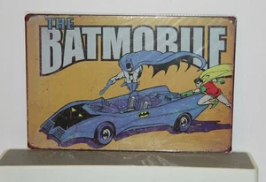 DCBR2 El Batimóvil DC Comics Letrero de Metal Nuevo 30 cm W X 20 cm H - Imagen 1 de 2