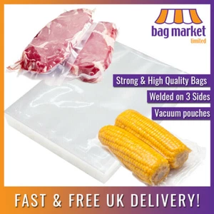 Stronghold Quality Vacuum Seal Pack Pouches - Food Bags, Butcher, Storage, Meat - Picture 1 of 14