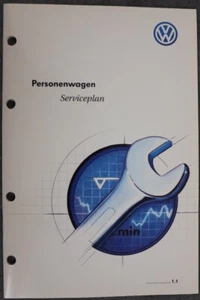 VW Golf / Bora / Passat Serviceplan "12-1999" Ohne Einträge Serviceheft - Bild 1 von 9