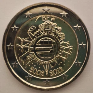 Bélgica moneda de 2 euros 2012 TYE - Diez años del euro UNC - Imagen 1 de 2