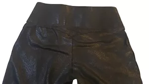 Vince Camuto Black Snake Print Leggings Womens Medium M Pull On - Picture 1 of 10