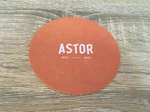 Collectable drink coaster ‘ASTOR HOTEL MOTEL’ New - Picture 1 of 3
