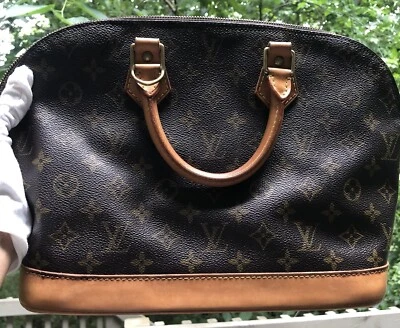Bolso Louis Vuitton Alma Monograma Cartera/Bolso con Asa Superior PM Marrón Lona Foto 1 de 4