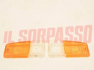PLASTICHE BIANCHE FANALINI ANTERIORI DESTRO SINISTRO FIAT 132 + 242 FURGONE . - Imagen 1 de 2