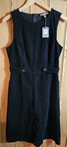Oasis cord shift dress Black NWT UK 10 - Picture 1 of 3