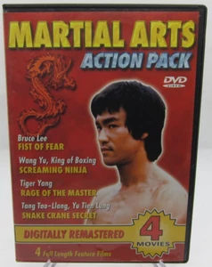 Martial Arts Action Pack (DVD, 2003) 2 Discs 4 Full Length Films S100 - Picture 1 of 3