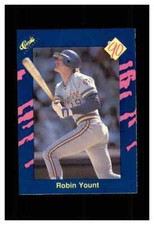 1990 CLASSIC BLUE BASEBALL CARD MILWAUKEE BREWERS #147 ROBIN YOUNT