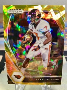 2021 Brandin Cooks Panini Prizm Draft Picks Gold Cracked Ice #51 Oregon State - Picture 1 of 2