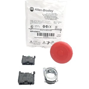 Allen Bradley 800FM-MT64MX11L Drucktaster E-Stop 1 NCLB, 1 NO, 22,5mm Montage - Bild 1 von 6