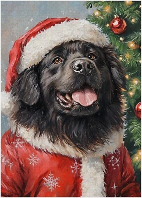 ART OF SOCKS Weihnachtsmann Neufundland Hund Puzzle 300/500/1000 Teile