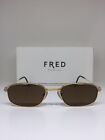 Neue Vintage FRED Brille Fregatten-Sonnenbrille C. zweifarbig JJ Gold 53-19 mm Frankreich