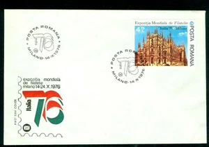 1976 Milan Cathedral Church,Duomo,Milano,Mailand,Architecture,Romania,M.3381,FDC - Picture 1 of 2