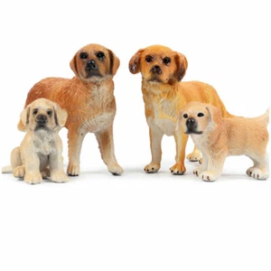Piccolo Simulazione Piccolo Cane Animali Selvatici Set Action Figure Modello Educazione Giocattoli - Foto 1 di 5