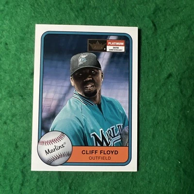2001 Fleer Platinum Cliff Floyd Florida Marlins #40…049/201 - Image 1 of 4