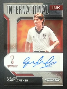 2022 Panini Prizm GARY LINEKER International Ink World Cup Qatar AUTOGRAPH Auto - Bild 1 von 3