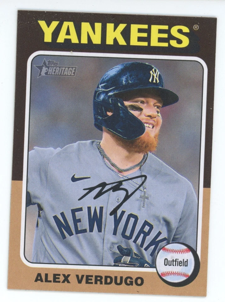 2024 TOPPS HERITAGE MINI ALEX VERDUGO NEW YORK YANKEES  #275 - Image 1 of 1