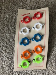 70/80'er Jahre-Vintage-Zopfhalter/ Haarspangen/ Haargummi/ Zopfgummi OVP B. - Bild 1 von 1