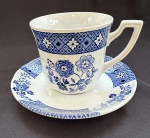 Royal Staffordshire “KATHY” Blue Floral Cup & Saucer - Picture 1 of 10
