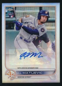 2022 Topps Chrome UPDATE *AUTOGRAPHS* -J.J. MATIJEVIC (Houston Astros)