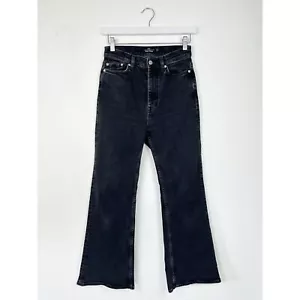 & Other Stories Ankle Kick Flare Jeans Size W26 UK 8 Washed Black Denim - Picture 1 of 10