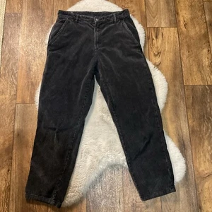 Pantalones de pana Zara para mujer 20 negros grises relajados pierna recta tiro alto - Imagen 1 de 11
