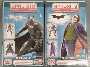 2 SPRUKITS Model Kits Dark Knight Rises Batman & Heath Ledger Joker NEW NOS NIB - Picture 1 of 19