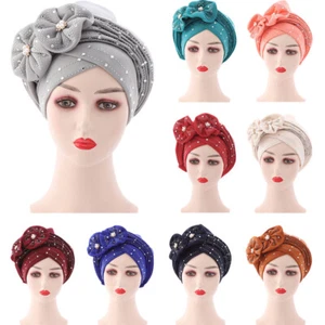 Nigerian Aso Oke Auto Gele Headtie Turban Cap Already Made African Hat Head Wrap - Picture 1 of 27