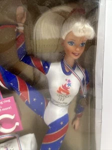 Olympic Gymnast Barbie Doll Atlanta Games 1996 Mattel #15125 B - Picture 1 of 6