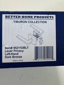 Dark Bronze Tiburon Left Hand Privacy Lever New 95211DBLT - Picture 1 of 6