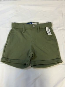 Old Navy Girls French Terry Rolled-Cuff Midi Shorts Size M(8) NWT Color Olive - Picture 1 of 6