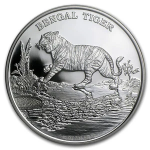 2015 Niue 1 oz Silver Bengal Tiger Proof - Picture 1 of 3
