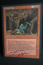 Orcish Mine - Artist Kaja Foglio Signed Homelands Red Mtg -Moose Loot- C130