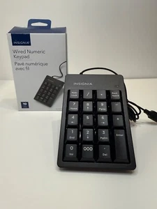 INSIGNIA USB Wired Numeric Ten Keypad Number Pad Keyboard 19 Keys - NS-PNKNUM19 - Picture 1 of 4