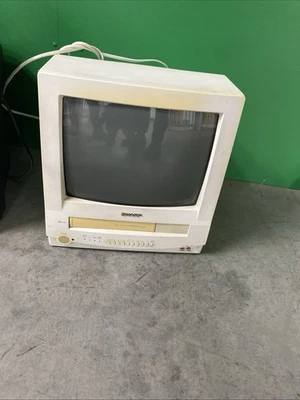 2000 Vintage Sharp 13vt-n150 Television Gaming VHS TV Works Great No Remote - Image 1 of 4