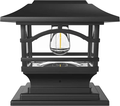 Уличные фонари на солнечных батареях Edison — 4x4 5x5 6x6 — яркий светодиодный светильник для забора - Изображение 1 из 4