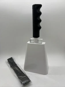 Cyrico Cow Bell Cheering Cowbell with Handle and Wrist Strap, 10 Inch Long NEW! - Picture 1 of 4