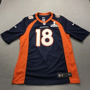 Denver Broncos Trikot Herren Large blau Nike Peyton Manning #18 Super Bowl Patch - Bild 1 von 11