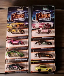 🔥2025 Hot Wheels Neon Speeders Mix #2. The Complete Set Of 8! Very Nice! Mint🔥 - Picture 1 of 17