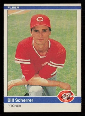 Bill Scherrer 1984 Fleer #482 RC Cincinnati Reds - Image 1 of 2