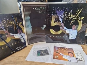 Cliff Richard Tour Memorabilia 30th 50th Anniversary Programmes, Ticket, tshirt+ - Picture 1 of 8