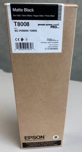 Cartuccia di inchiostro originale Epson nero opaco T8008 700 ml SC-P20000 - 5.2023 + 11.2024 - Foto 1 di 3