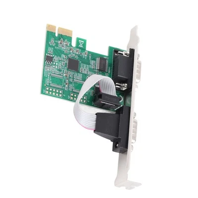 PCIE Serial Card Minus40 To 85℃ 2 Port PCI Express X1 To DB9 COM RS232 Conv UT - Image 1 of 4