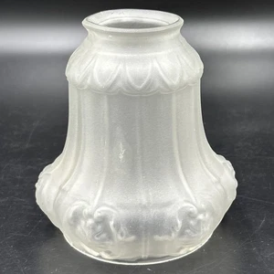 Vintage Glass Sconce Uplight Downlight Frosted White Light Shade Multiple Avail - Picture 1 of 7
