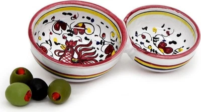 Ручной работы Orvieto красный петух вкус чаша - Изображение 1 из 4